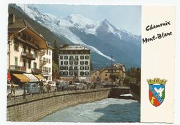 74 Chamonix Mont Blanc Centre Ville Hotels Commerce , L'arve Et Le Massif - Chamonix-Mont-Blanc