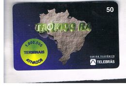 BRASILE ( BRAZIL) - TELEBRAS   -   1995  TROPICO RA, MAP - USED - RIF.10511 - Brasilien