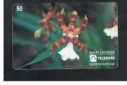 BRASILE ( BRAZIL) - TELEBRAS   -   1995  FLOWERS: ORCHID MILTONIA CLOWESI - USED - RIF.10513 - Fleurs