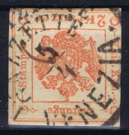 Lombardo-Veneto Sa 3 Mi  2  Obl./Gestempelt/used Verona Segnatasse PerGionali Zeitungsstempel Marken - Lombardo-Vénétie