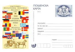 BULGARIA - POSTCARD 0,11 LEW 2001 BELGICA 2001 -NOT USED- Mi #P193 - Postales