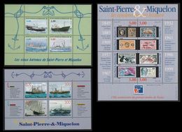 Saint Pierre & Miquelon Blocs No 5,6,7 ** - Blocks & Sheetlets