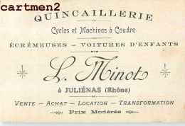 JULIENAS QUINCAILLERIE L. MINOT MACHINE A COUDRE 69 - Julienas