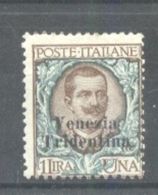 Italy Trentino 1918 Definitives Floreale 1L Mi.26 Sas.27 MNH AM.516 - Trento