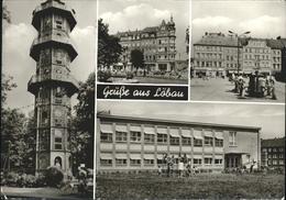 41248011 Loebau Sachsen Turm Kindergarten Platz Der Befreiung - Loebau