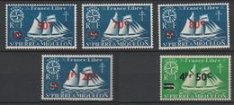 Saint Pierre & Miquelon 315à 318*, 321** - Unused Stamps