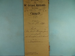Acte Notarié 1899 Vente De Baudart Bourguignon De Bourlers à Coulonval De Baileux  /015/ - Manuscripts