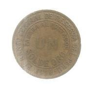 MONNAIE , PEROU, Un Sol De Oro , 1956 , 2 Scans , Frais Fr : 1.55€ - Perú