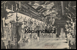 ALTE POSTKARTE ERBACH IM ODENWALD HIRSCHGALLERIE IM SCHLOSS HIRSCHGALERIE HIRSCH Deer Cerf  Ansichtskarte Postcard Cpa - Erbach