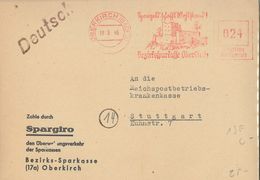 1946 Oberkirch Baden Schwarzwald Burg Ruine Sparkasse Bezirk Aptierung Stempel! - Emissions Générales