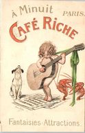 PUBLICITE -- A Minuit Paris Café Riche - Fantaisie Attraction - Advertising