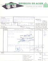 Factuur Facture - Meubles En Acier -Toleries De Sclessin - 1968 - Straßenhandel Und Kleingewerbe