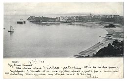Early Postcard, Tenby, Pembrokeshire, Seascape, Buildings, 1903. - Pembrokeshire