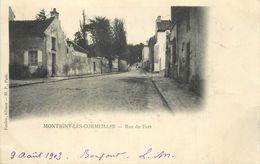 MONTIGNY LES CORMEILLES - Rue Du Fort.(carte 1900) - Montigny Les Cormeilles