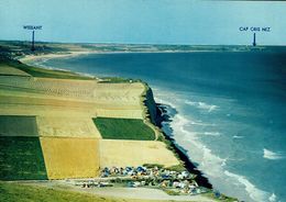 62-CAP GRIS-NEZ -,WISSANT-LE CRAN D'ESCALLES ,LE CAMPING-VUE AERIENNE - Wissant