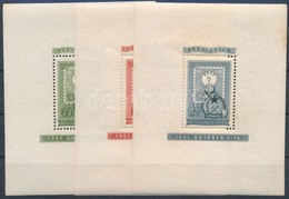 ** 1951 80 éves A Magyar Bélyeg Blokksor. A 2+2ft Oldalán Kis Rozsdafolt, Hátoldala Besárhult (45.000) - Autres & Non Classés