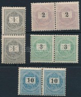 ** 1898   1kr, 2kr, 3kr, 10kr Párok (22.800) (apró Hibák) - Autres & Non Classés