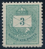 ** 1874 3kr Kékeszöld  11 1/2 Fogazás, Gyönyör?en Centrált, Igazi Luxus Darab (28.000++) - Other & Unclassified