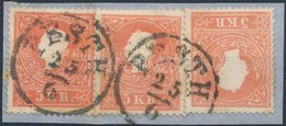 1858 3x5kr (különböz? árnyalatok) ,,PESTH' - Altri & Non Classificati