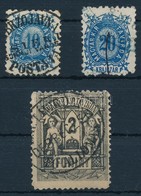 O 1873 Távirda K?nyomat 10kr, 20kr, 2Ft  (19.500) - Altri & Non Classificati