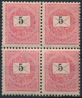 ** 1898 5kr Négyestömb (12.000+) - Other & Unclassified