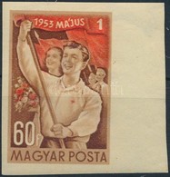 ** 1953 Május 1. (VI.) Vágott ívszéli Bélyeg (8.000) - Other & Unclassified