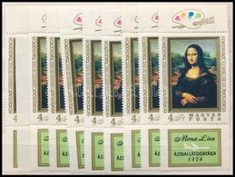 ** 1974 10 Db Mona Lisa Alsó Szelvénnyel (12.000) - Sonstige & Ohne Zuordnung