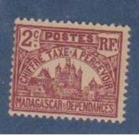 MADAGASCAR          N°  YVERT    TAXE 8            NEUF AVEC  CHARNIERES      ( Ch 01 ) - Timbres-taxe