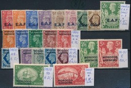 ** * O 1937-1951 Brit Posta Külföldön - E.A.F. Morocco, Tangier, Kelet-Arábia 3 Db Stecklapon (Mi EUR 312,90) - Autres & Non Classés