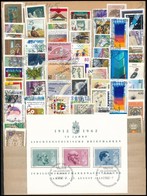 ** O Liechtenstein Gy?jtemény 1962-1997 Néhány Postatisztával, Kevés Hiány, 4 Db A/4-es Berakólapon  (EUR 812,-) - Other & Unclassified