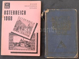 Michel Briefmarken Katalog Europa 1942 Sérült Borítóval + Wiener Briefmarken Katalog Osztrák Speciálkatalógus 1968 - Sonstige & Ohne Zuordnung