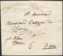 1835 Portós Levél / Unpaid Cover 'SZIKSZÓ' - Autres & Non Classés