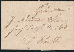 1846 Portós Levél / Cover With Postage Due 'ZOMBOR' - 'PESTH' - Other & Unclassified