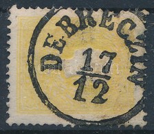 O 1858 2kr II Sárga ,,DEBRECZIN' - Andere & Zonder Classificatie