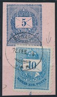 1878 5kr Postautalvány Kivágás 10kr Bélyeggel Vésetjavítással (jobb Fels? Sarok) 'BUDAPEST / VÁR' - Sonstige & Ohne Zuordnung