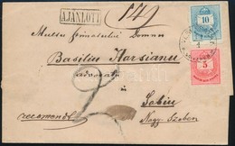 1879 Színesszámú 5kr + 10kr Ajánlott Levélen 'VERESPATAK' - Sonstige & Ohne Zuordnung