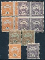 ** 1913 Turul ,,vastag értékjelzés' 10 Db + 2 Db Támpéldány - Autres & Non Classés