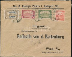 1918.07.09.  3. Súlyfokozatú Légi Levél Bécsbe Repül? Posta 4K50f + Díjkiegészítéssel / Mi 241 + Additional Franking On  - Sonstige & Ohne Zuordnung