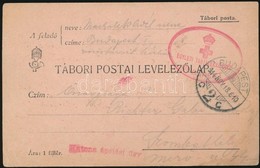 1914 Tábori Posta Levelez?lap 'EGYLETI TARTAKÉKKÓRHÁZ BUDAPEST' Körbélyegz?vel - Autres & Non Classés