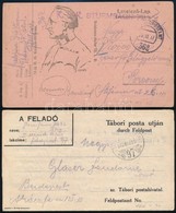 1915 Tábori Posta Levelez?lap Nyomtatott Katonai Grafikával + Levél Tábori Posta útján 'TP 97' - Autres & Non Classés