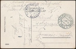 1916 Tábori Posta Képeslap, Haditengerészet 'K.u.K. KRIEGSMARINE S.M.S. RADETZKY' , 'K.u.K. MERINEFELDPOST POLA' - Other & Unclassified