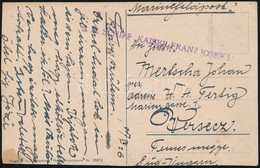 1917 Képeslap ' S.M.SCHIFF KAISER FRANZ JOSEF I' - Other & Unclassified