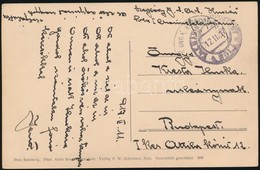 1917 Haditengerészeti Posta Képeslap A HUSZÁR Hajóról - Other & Unclassified