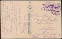 1917 Tábori Posta Képeslap 'S.M.S. BELLONA' - Other & Unclassified