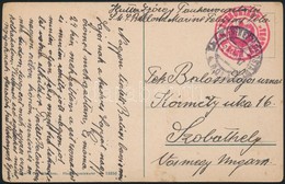 1917 Tábori Posta Képeslap Hajópostával / Field Postcard 'S.M.Schiff BELLONA' + 'MFP POLA D' - Other & Unclassified