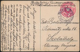 1917 Tábori Posta Képeslap Hajópostával / Field Postcard 'S.M.Schiff BELLONA' + 'MFP POLA D' - Sonstige & Ohne Zuordnung