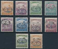 * Debrecen I. 1919 10 Klf Arató érték Bodor Vizsgálójellel (25.700) (35f Lyukas / Hole) - Altri & Non Classificati