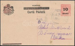 1919 Levelez?lap Román Felülnyomással, Sepsiszentgyörgy Cenzúra - Altri & Non Classificati