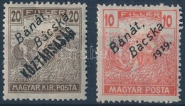 * Bánát-Bácska 1919 Arató/Köztársaság 20f és Magyar Posta 10f Garancia Nélkül (**20.000) - Other & Unclassified