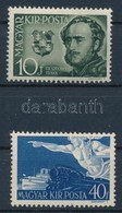 ** 1941 Széchenyi 10f és 40f Lemezhibás Bélyegek - Autres & Non Classés